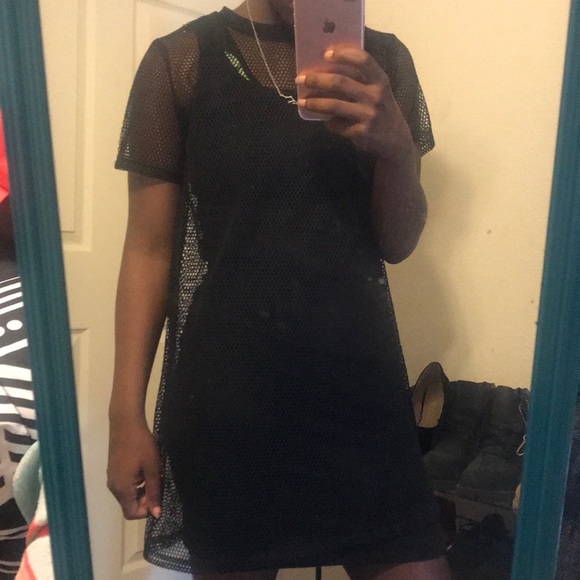 Black fishnet dress - Picture 4 of 4